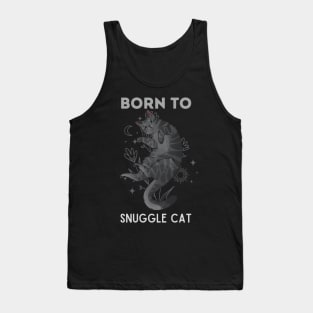 Born to Snuggle Cat - Smoked Cat Tank Top